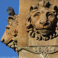 Buy canvas prints of Sculptural Detail of the Sir Walter Scott Monument in Glasgow by Chris Dorney
