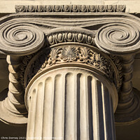 Buy canvas prints of Detail of the Royal Bank of Scotland Building in Glasgow, Scotla by Chris Dorney