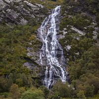 Buy canvas prints of Steall Falls in the Highlands of Scotland, UK by Chris Dorney
