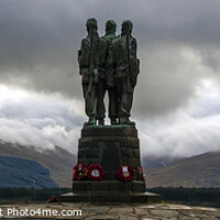 Buy canvas prints of The Commando Memorial in the Scottish Highlands, U by Chris Dorney