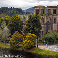 Buy canvas prints of Inverness Cathedral in Scotland, UK by Chris Dorney