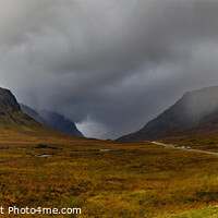 Buy canvas prints of Panoramic View of Buachaille Etive Mor in Glencoe, Scotland by Chris Dorney