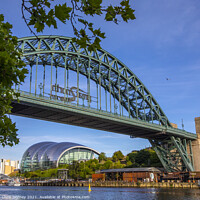 Buy canvas prints of Tyne Bridge and Sage Gateshead in Newcastle upon Tyne, UK by Chris Dorney