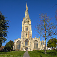 Buy canvas prints of St. Marys Church in Saffron Walden, Essex by Chris Dorney