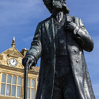 Buy canvas prints of Henry Styleman le Strange Statue in Hunstanton, Norfolk, UK by Chris Dorney