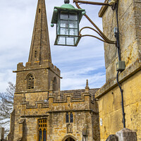 Buy canvas prints of Church of St. Michael and All Angels in Stanton, Gloucestershire by Chris Dorney
