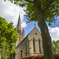 Buy canvas prints of St. Johns Notting Hill in London, UK by Chris Dorney