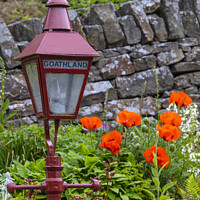 Buy canvas prints of Vintage Lamp at Goathland Railway Station in Yorkshire, UK by Chris Dorney