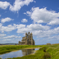 Buy canvas prints of Whitby Abbey in North Yorkshire, UK by Chris Dorney