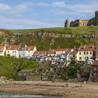 Buy canvas prints of St. Marys Church on the East Cliff in Whitby, North Yorkshire by Chris Dorney