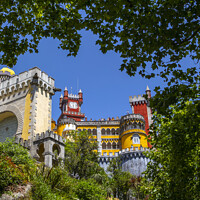 Buy canvas prints of Pena Palace in Sintra, Portugal by Chris Dorney
