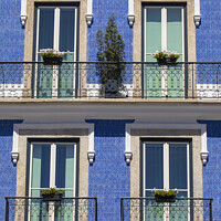 Buy canvas prints of Beautiful Balconies in Lisbon, Portugal by Chris Dorney