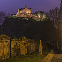 Buy canvas prints of View of Edinburgh Castle by Chris Dorney