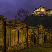 Buy canvas prints of View of Edinburgh Castle in Scotland by Chris Dorney