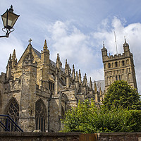 Buy canvas prints of Exeter Cathedral in Devon by Chris Dorney
