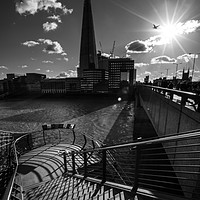 Buy canvas prints of The Shard and London Bridge by Chris Dorney