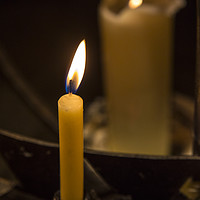 Buy canvas prints of Illuminated Candle by Chris Dorney