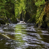 Buy canvas prints of The Fairy Glen in Betws-y-Coed, Wales by Chris Dorney