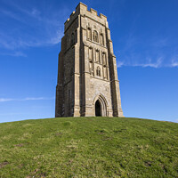 Buy canvas prints of St. Michaels Tower on Glastonbury Tor in Somerset, UK by Chris Dorney