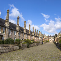 Buy canvas prints of Vicars Close in Wells, Somerset by Chris Dorney