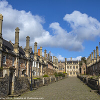 Buy canvas prints of Vicars Close in Wells, Somerset by Chris Dorney