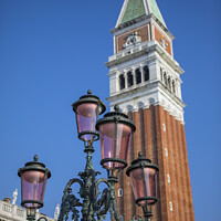 Buy canvas prints of Old Fashioned Street Lamp in Venice by Chris Dorney