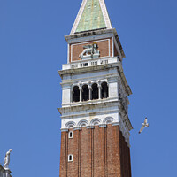 Buy canvas prints of St. Marks Campanile in Venice by Chris Dorney