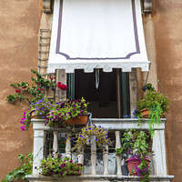 Buy canvas prints of Venetian Balcony by Chris Dorney