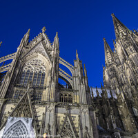 Buy canvas prints of Cologne Cathedral at Night by Chris Dorney