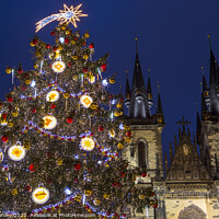 Buy canvas prints of Prague at Christmas by Chris Dorney