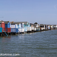 Buy canvas prints of Beach Huts at Thorpe Bay in Essex by Chris Dorney