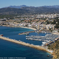 Buy canvas prints of Port de Xabia and Xabia Old Town in Spain by Chris Dorney
