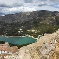 Buy canvas prints of View from El Castell de Guadalest in Spain by Chris Dorney