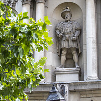 Buy canvas prints of King Henry VIII Statue in London by Chris Dorney
