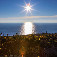Buy canvas prints of English Channel viewed from the Cliffs in East Sussex by Chris Dorney