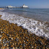 Buy canvas prints of Eastbourne Beach and Pier by Chris Dorney