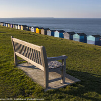 Buy canvas prints of Beach Huts in Tankerton by Chris Dorney