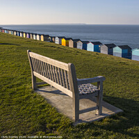 Buy canvas prints of Beach Huts in Tankerton by Chris Dorney