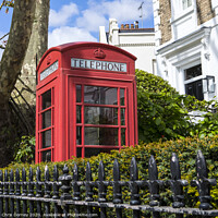 Buy canvas prints of Red Telephone Box in London by Chris Dorney