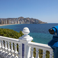 Buy canvas prints of View of Benidorm from Placa del Castell by Chris Dorney