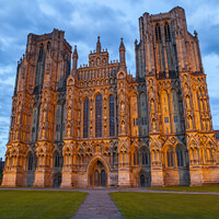 Buy canvas prints of Wells Cathedral in Somerset by Chris Dorney