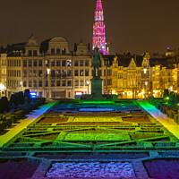 Buy canvas prints of View from Mont des Arts in Brussels by Chris Dorney