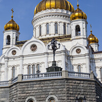 Buy canvas prints of Cathedral of Christ the Saviour in Moscow by Chris Dorney