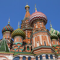 Buy canvas prints of Saint Basils Cathedral in Moscow by Chris Dorney