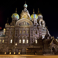 Buy canvas prints of Church of the Savior on Spilled Blood in St. Petersburg by Chris Dorney