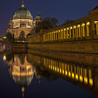 Buy canvas prints of Berliner Dom and Altes Museum in Berlin by Chris Dorney