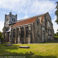 Buy canvas prints of Waltham Abbey Church in Essex by Chris Dorney