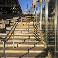 Buy canvas prints of Steps Leading up to St. Pauls Cathedral by Chris Dorney