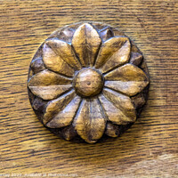 Buy canvas prints of Sculpted Wooden Flower by Chris Dorney