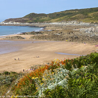 Buy canvas prints of Barricane Beach in North Devon by Chris Dorney